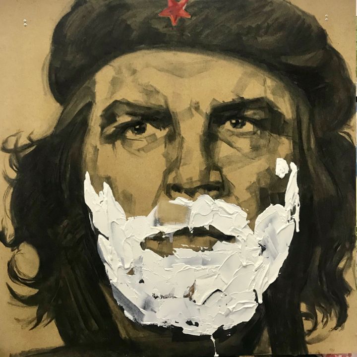 Painting titled "Че Гевара" by Nikolay Kuznetsov, Original Artwork, Acrylic