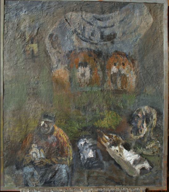 Pittura intitolato "Восстановим храм" da Nikolay Tugilin, Opera d'arte originale, Olio