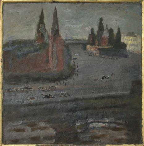 Pintura intitulada "Красная площадь" por Nikolay Tugilin, Obras de arte originais, Óleo