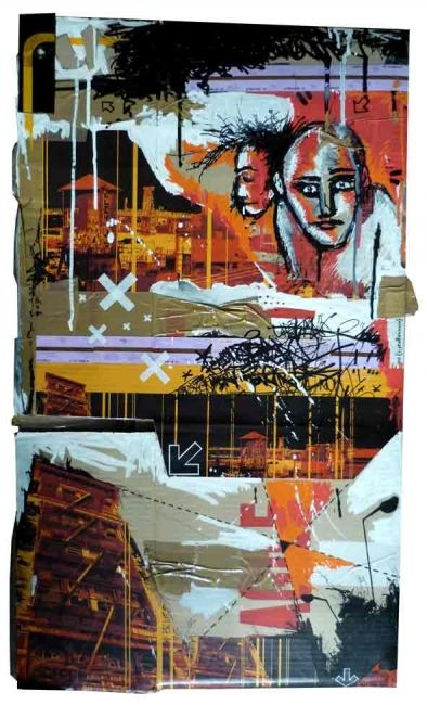 Collages titled "urban 01" by Nikonografik, Original Artwork, Collages