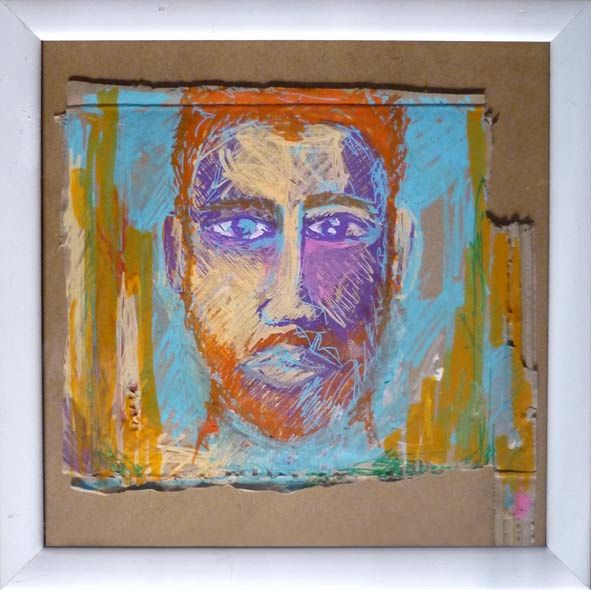 Painting titled "Tête 05" by Nicolas Boulogne ({nikonografik}), Original Art, Acrylic