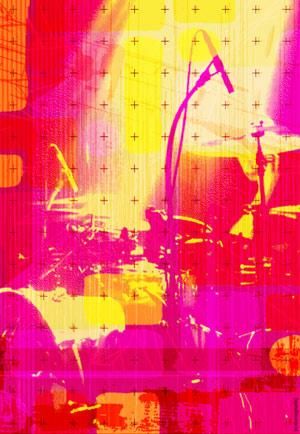 Arte digitale intitolato "drums" da Nikonografik, Opera d'arte originale, Collage digitale