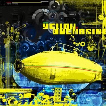 Цифровое искусство под названием "Yellow dubmarine" - Nikonografik, Подлинное произведение искусства, Цифровой коллаж