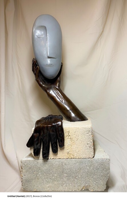 Sculpture titled "Untitled (Hamlet)" by George Nikonov, Original Artwork, Bronze