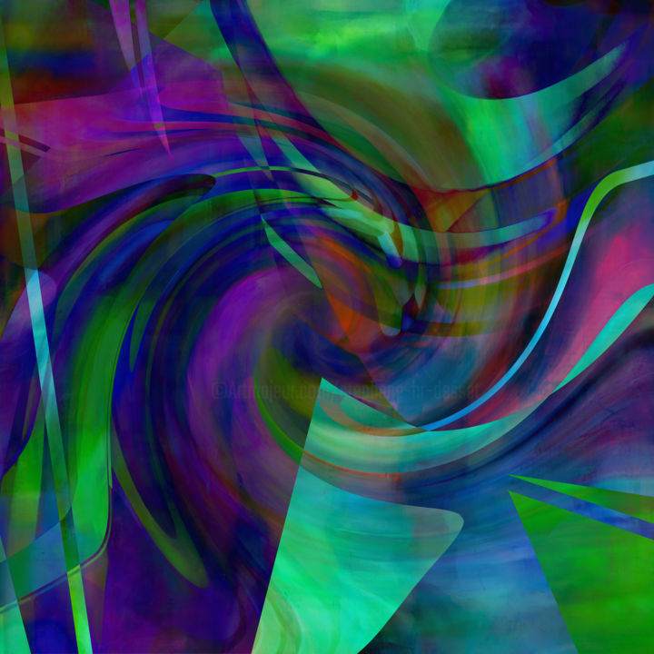 Arte digitale intitolato "steygg - spiral of…" da Nilreëm, Opera d'arte originale, Pittura digitale