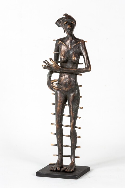 Sculpture intitulée "Thorns" par Nilufer Satana, Œuvre d'art originale, Bronze