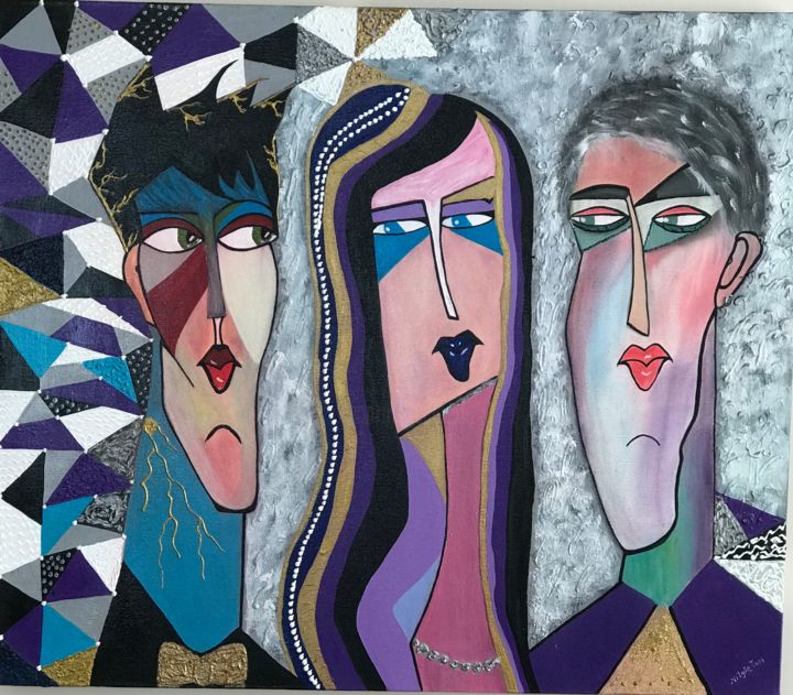Картина под названием "Obsession" - Nilgün Tanç, Подлинное произведение искусства, Акрил