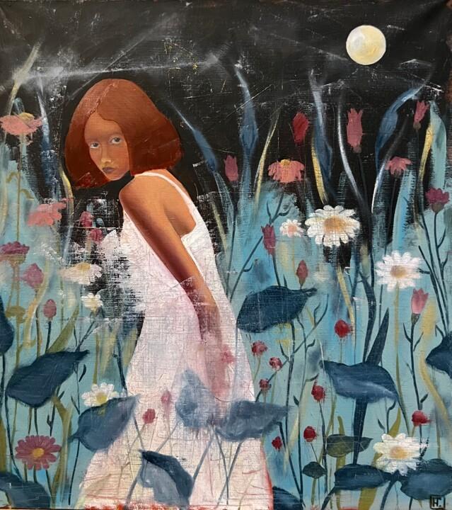 Картина под названием ""On the night of Iv…" - Nina Grighel, Подлинное произведение искусства, Масло Установлен на Деревянна…
