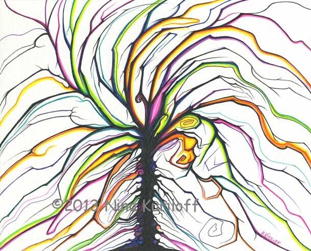 绘画 标题为“Swaying Branches” 由Nina Kuriloff, 原创艺术品