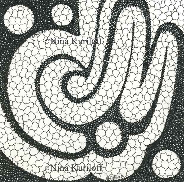 Tekening getiteld "Song in Black and W…" door Nina Kuriloff, Origineel Kunstwerk, Inkt