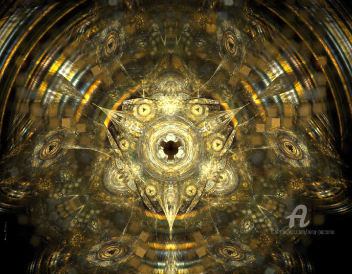 Digital Arts titled "OPEN THE LOCK" by Nina Pacôme, Original Artwork, 2D Digital Work