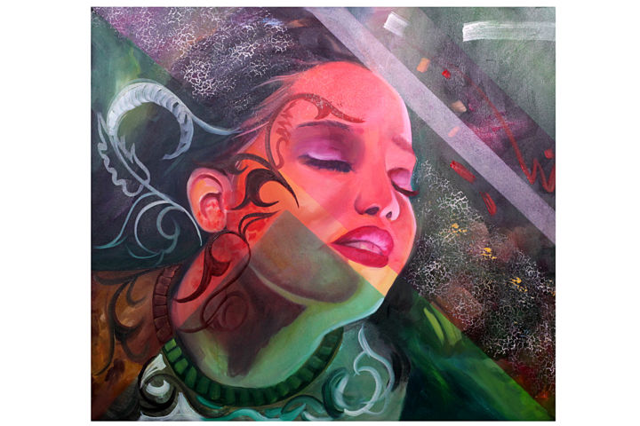 제목이 "Dreamer"인 미술작품 Nina Taher로, 원작, 기름