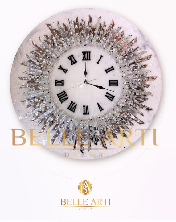 Ζωγραφική με τίτλο "Часы настенные из н…" από Nina Kravchenko, Αυθεντικά έργα τέχνης, Ακρυλικό
