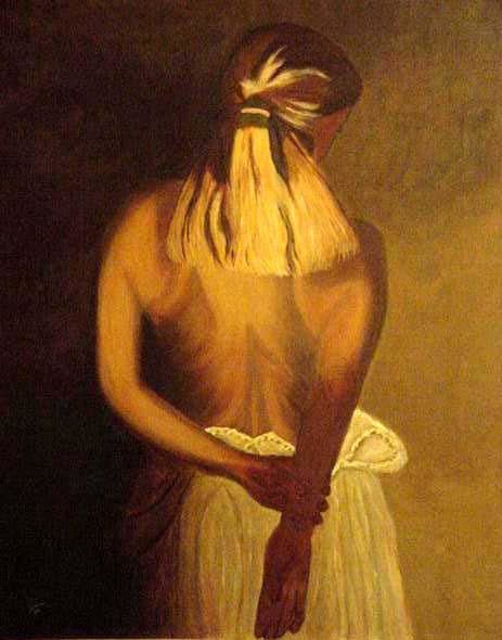 Pintura titulada "DOLORES" por Nina Reyes Guzmán, Obra de arte original