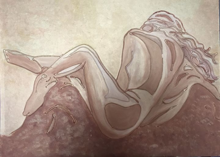 Pintura titulada "Hera" por Nina Reyes Guzmán, Obra de arte original, Acrílico