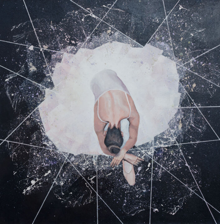 Pittura intitolato "The body never lies" da Nina Liutova, Opera d'arte originale, Acrilico