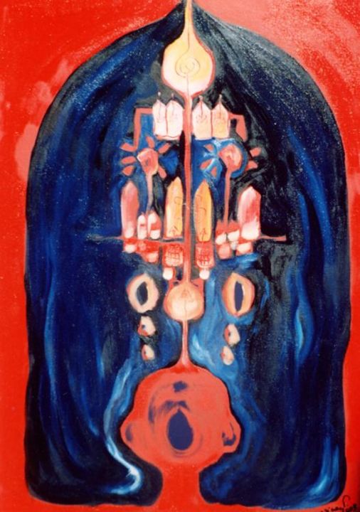 Pittura intitolato "la nascita del suono" da Nina Trudu, Opera d'arte originale