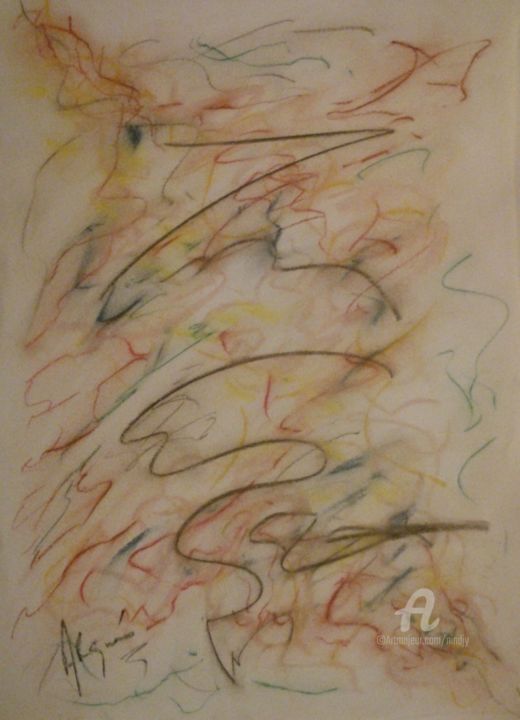 Dessin intitulée "ARTBLAK" par Arqué, Œuvre d'art originale, Pastel