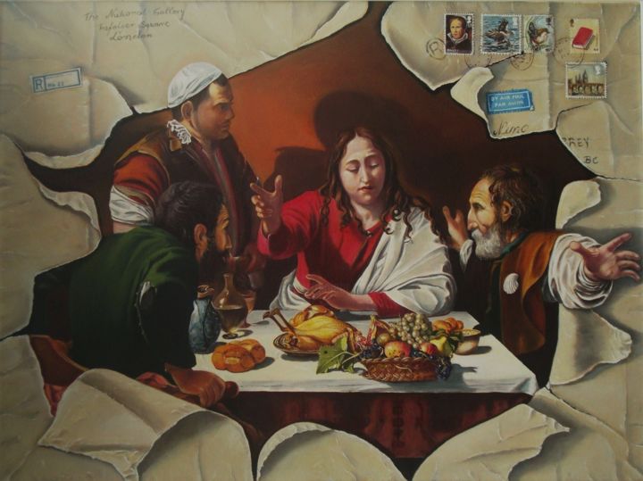 Painting titled "Tribute to the Cara…" by Nino Dobrosavljevic, Original Artwork, Oil