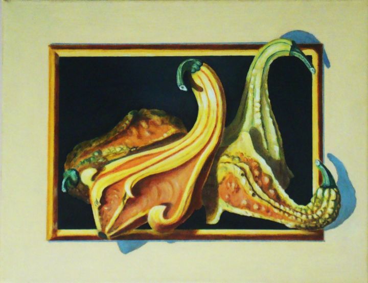 Painting titled "Light and Shape" by Nino Dobrosavljevic, Original Artwork, Oil Mounted on Wood Stretcher frame