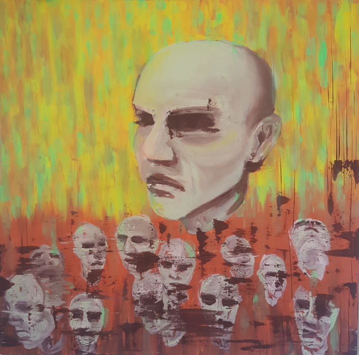 Pintura titulada "Cota" por Nino Mamaladze  / Instagram: Nimartime, Obra de arte original, Acrílico