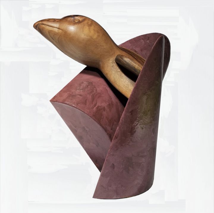 Escultura titulada "dune-e-falco-di-nin…" por Antonino Ferro, Obra de arte original