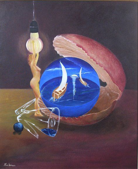 Pintura titulada "Alchemy" por Ninoscimeca, Obra de arte original, Oleo