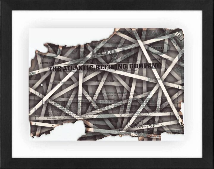 Картина под названием "Burn Paper" - Ninu, Подлинное произведение искусства, Акрил