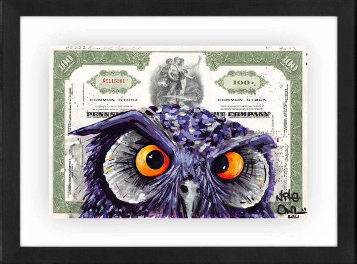 Peinture intitulée "The Stare" par Nite Owl, Œuvre d'art originale, Acrylique