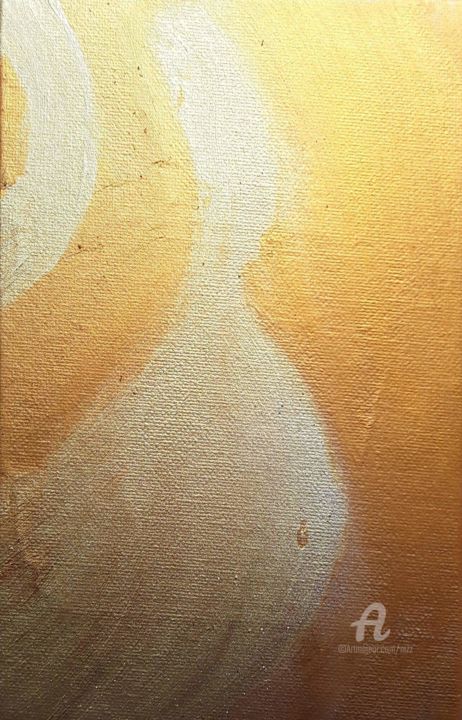 Malarstwo zatytułowany „Love over gold” autorstwa Fred Saruggia, Oryginalna praca, Akryl