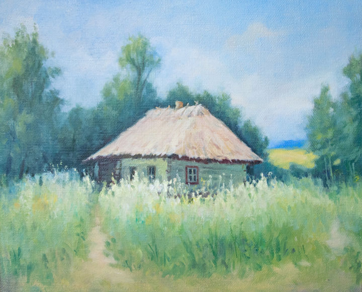 Malerei mit dem Titel "Hut.jpg" von Mykola Ponomarenko, Original-Kunstwerk, Öl