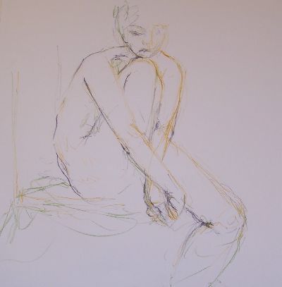 Drawing titled "Line drawing nr 8" by N.M.Mathieu, Original Artwork, Other
