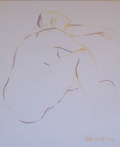 Drawing titled "Line drawing n°15" by N.M.Mathieu, Original Artwork, Other