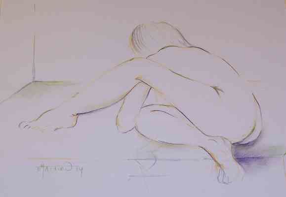 Drawing titled "Line drawing nr" by N.M.Mathieu, Original Artwork, Other