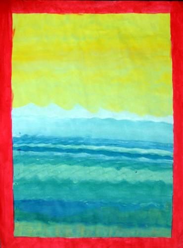Painting titled "Sea III" by Mjr., Original Artwork