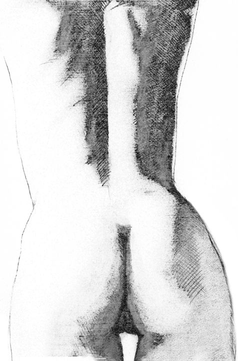 Drawing titled "h-025-a3.jpg" by Nn Act, Original Artwork, Ballpoint pen