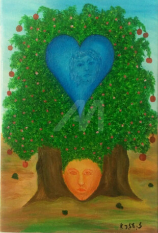 Painting titled "Artist Ezra Zaarur,…" by Ezra Zaarur, Original Art, Acrylic