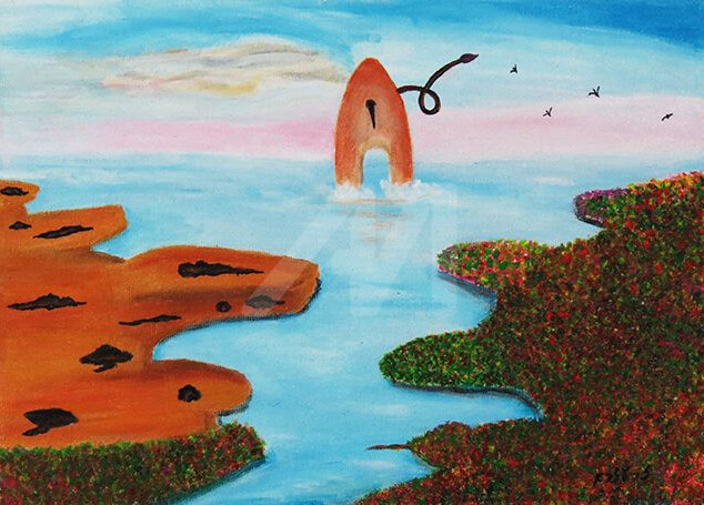 Painting titled "Artist Ezra Zaarur,…" by Ezra Zaarur, Original Art, Acrylic