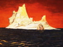 Malarstwo zatytułowany „iceberg” autorstwa Daniel Nobécourt, Oryginalna praca, Olej
