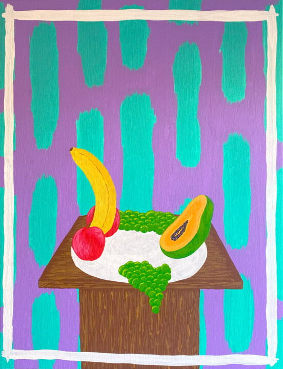 Peinture intitulée "Fruits_v1" par Noceda, Œuvre d'art originale, Acrylique