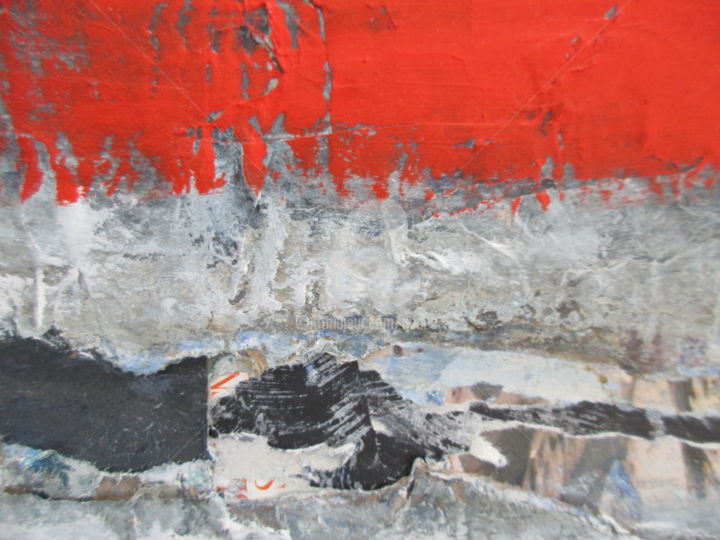 Malarstwo zatytułowany „Carton rouge” autorstwa Noche, Oryginalna praca, Akryl