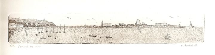 Εκτυπώσεις & Χαρακτικά με τίτλο "camaret sur mer" από Noël Barbot, Αυθεντικά έργα τέχνης, Χαρακτική
