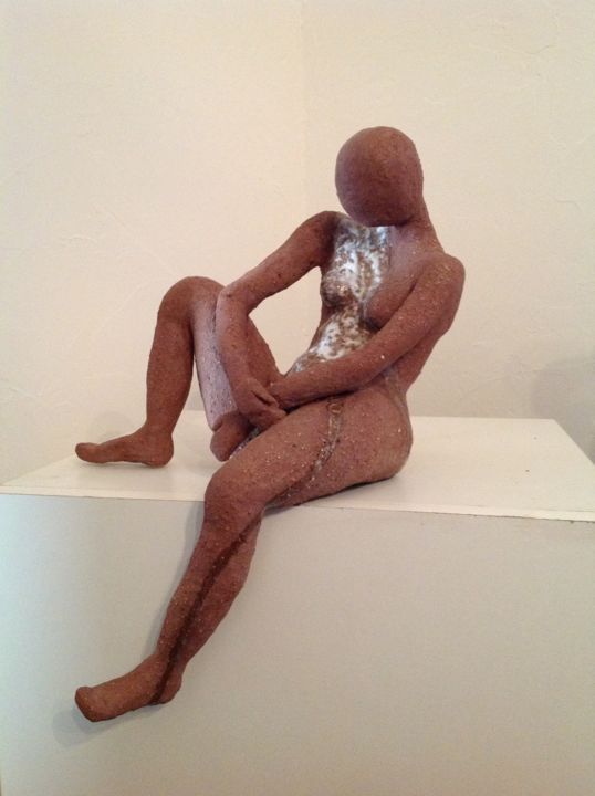 Sculpture intitulée "Réflexion" par Noëlle Rious, Œuvre d'art originale