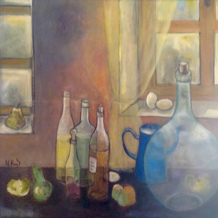 Painting titled "Transparence" by Noëlle Rious, Original Artwork