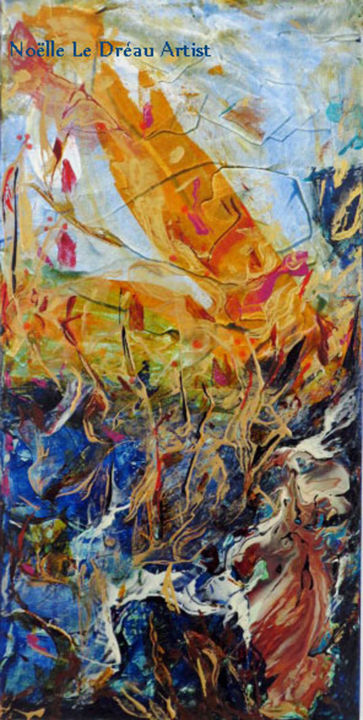 Painting titled "L'Arbre du Samadhi" by Noëlle Le Dréau, Original Artwork, Other