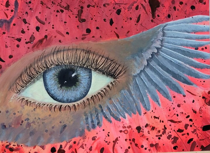 Peinture intitulée "Amada Libertad" par Noemi Ferrari, Œuvre d'art originale, Acrylique