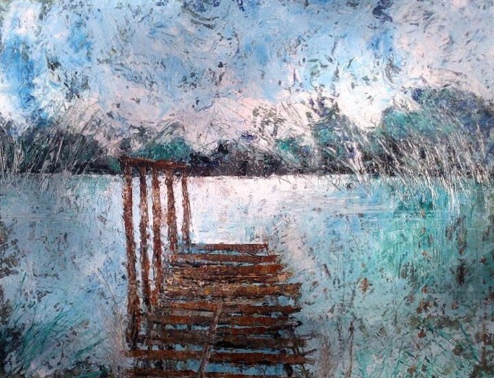 Painting titled ""in un sogno"" by Piaggesi Noemi, Original Art, Oil