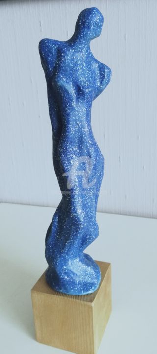 Escultura titulada "Azzurra!" por Noemi Zerbotti, Obra de arte original, Cerámica
