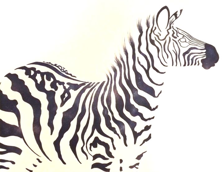 Peinture intitulée "Prismazebra 4 : I a…" par Aka, Œuvre d'art originale, Huile