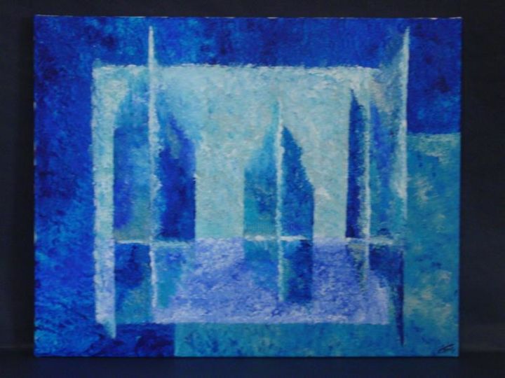 Painting titled "bluedream ( 4nomade…" by Christine Berger, Original Artwork